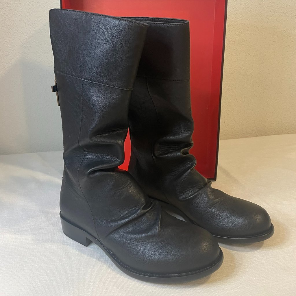 Kat Von D Slayer Boots Black Vegan Leather, Nwt, Never Worn, Size 11